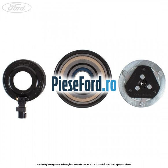 Ambreiaj compresor clima Ford Transit 2006-2014 2.2 TDCi RWD 155 cp CVRC diesel