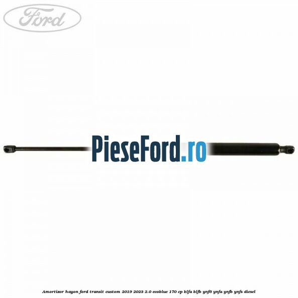 Amortizor hayon Ford Transit Custom 2019-2023 2.0 EcoBlue 170 cp BLFA, BLFB, YNF6, YNFA, YNFB, YNFS diesel
