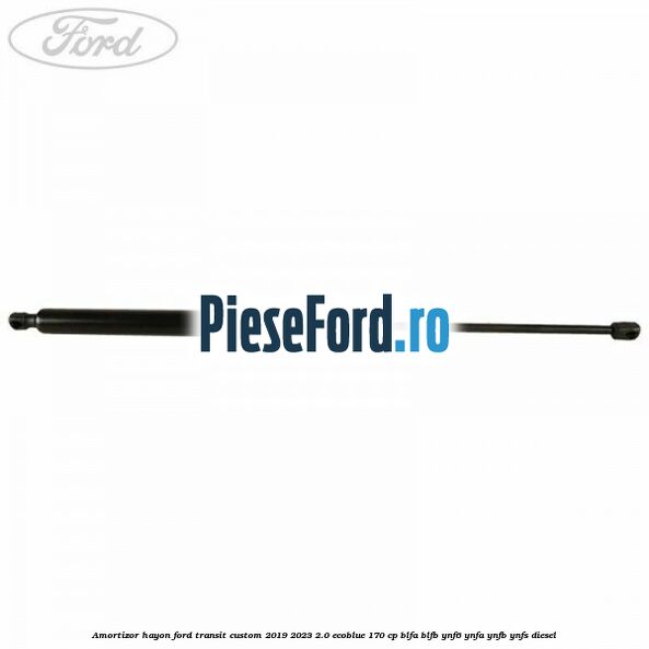 Amortizor hayon Ford Transit Custom 2019-2023 2.0 EcoBlue 170 cp BLFA, BLFB, YNF6, YNFA, YNFB, YNFS diesel