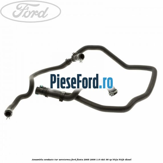 Ansamblu conducte tur aeroterma Ford Fiesta 2005-2008 1.6 TDCi 90 cp HHJA, HHJB diesel