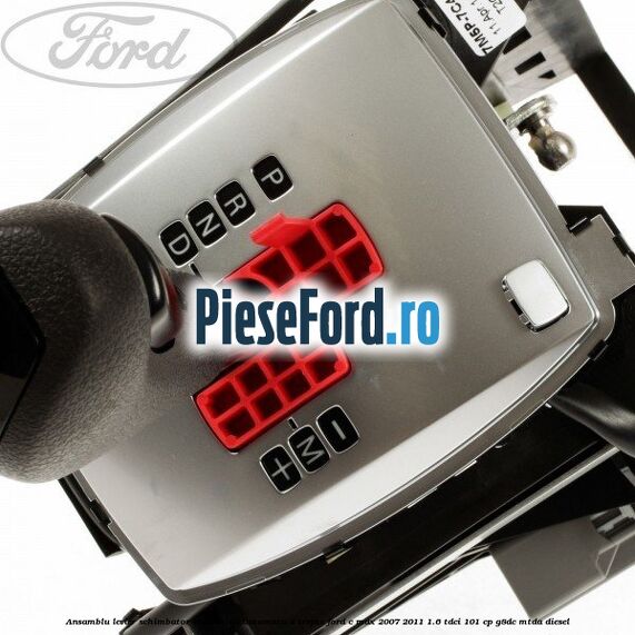 Ansamblu levier schimbator transmisie automata 4 trepte Ford C-Max 2007-2011 1.6 TDCi 101 cp Ansamblu levier schimbator transmisie automata 4 trepte Ford C-Max 2007-2011 1.6 TDCi 101 cp G8DC, MTDA diesel