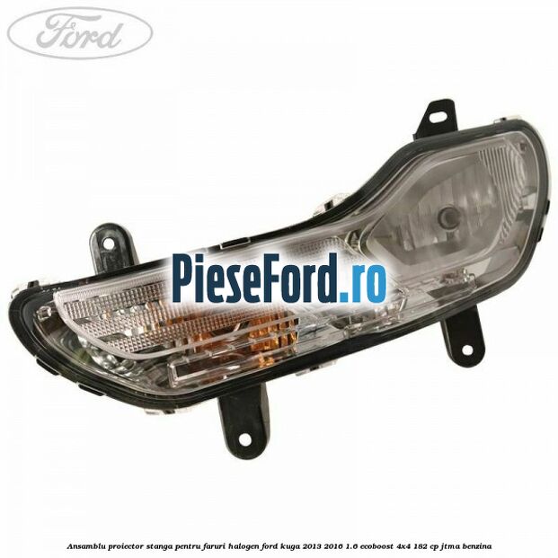Ansamblu proiector stanga pentru faruri halogen Ford Kuga 2013-2016 1.6 EcoBoost 4x4 182 cp