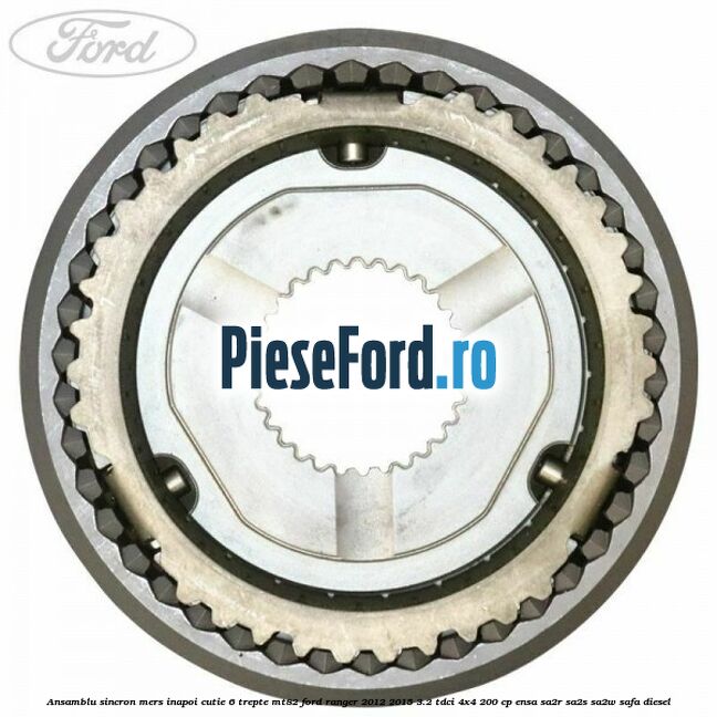 Ansamblu sincron mers inapoi cutie 6 trepte MT82 Ford Ranger 2012-2015 3.2 TDCi 4x4 200 cp ENSA, SA2R, SA2S, SA2W, SAFA diesel