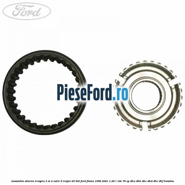 Ansamblu sincron treapta 3 si 4 cutie 5 trepte B5/IB5 Ford Fiesta 1996-2001 1.25 i 16V 75 cp DHA, DHB, DHC, DHD, DHE, DHF benzina