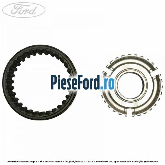 Ansamblu sincron treapta 3 si 4 cutie 5 trepte B5/IB5 Ford Focus 2011-2014 1.0 EcoBoost 100 cp M2DA, M2DB, M2DC, SFDA, SFDB benzina