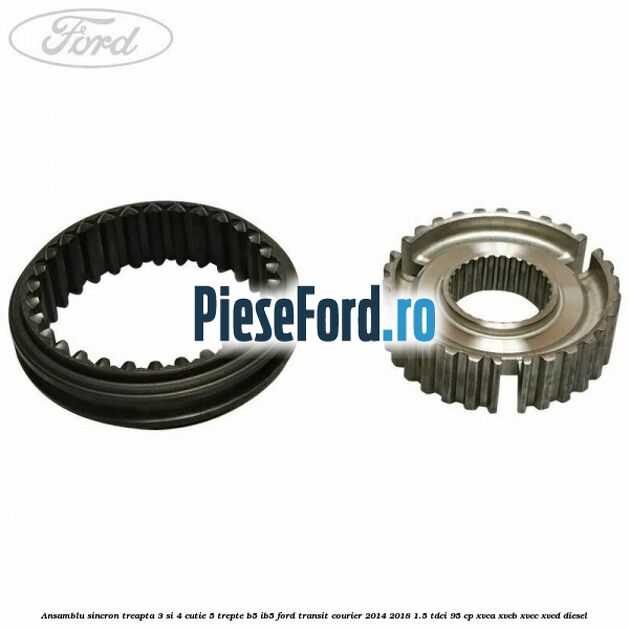Ansamblu sincron treapta 3 si 4 cutie 5 trepte B5/IB5 Ford Transit Courier 2014-2018 1.5 TDCi 95 cp Ansamblu sincron treapta 3 si 4 cutie 5 trepte B5/IB5 Ford Transit Courier 2014-2018 1.5 TDCi 95 cp XVCA, XVCB, XVCC, XVCD diesel
