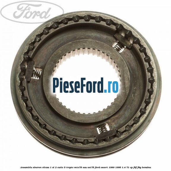 Ansamblu sincron viteza 1 si 2 cutie 5 trepte MTX75 sau VXT75 Ford Escort 1990-1995 1.4 71 cp F6F, F6G benzina