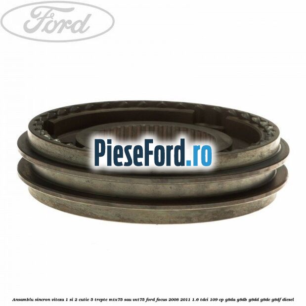 Ansamblu sincron viteza 1 si 2 cutie 5 trepte MTX75 sau VXT75 Ford Focus 2008-2011 1.6 TDCi 109 cp G8DA, G8DB, G8DD, G8DE, G8DF diesel