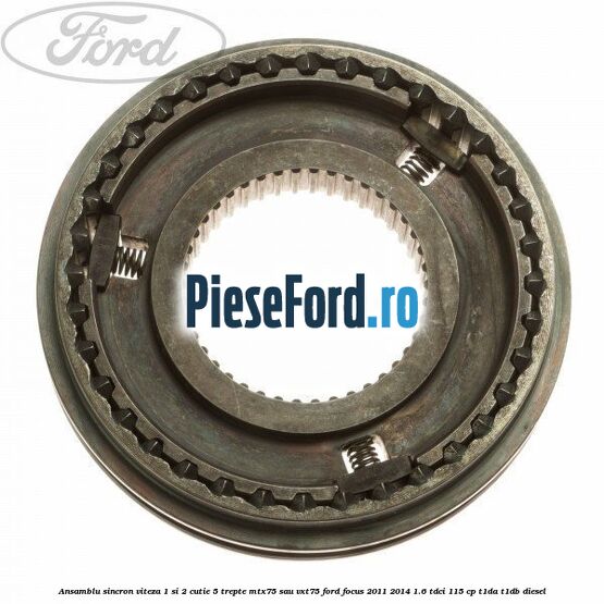 Ansamblu sincron viteza 1 si 2 cutie 5 trepte MTX75 sau VXT75 Ford Focus 2011-2014 1.6 TDCi 115 cp T1DA, T1DB diesel