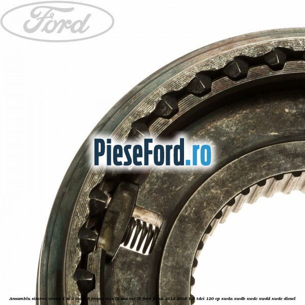 Ansamblu sincron viteza 1 si 2 cutie 5 trepte MTX75 sau VXT75 Ford Focus 2014-2018 1.5 TDCi 120 cp XWDA, XWDB, XWDC, XWDD, XWDE diesel