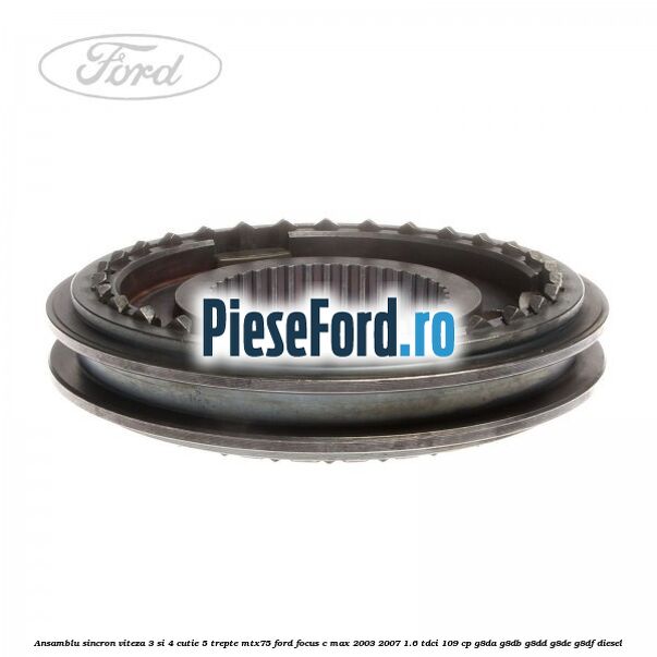 Ansamblu sincron viteza 3 si 4 cutie 5 trepte MTX75 Ford Focus C-Max 2003-2007 1.6 TDCi 109 cp Ansamblu sincron viteza 3 si 4 cutie 5 trepte MTX75 Ford Focus C-Max 2003-2007 1.6 TDCi 109 cp G8DA, G8DB, G8DD, G8DE, G8DF diesel