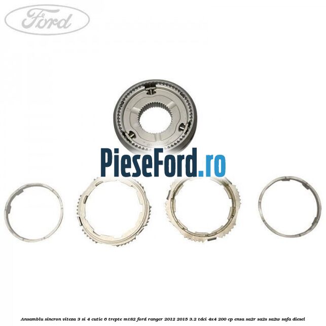 Ansamblu sincron viteza 3 si 4 cutie 6 trepte MT82 Ford Ranger 2012-2015 3.2 TDCi 4x4 200 cp Ansamblu sincron viteza 3 si 4 cutie 6 trepte MT82 Ford Ranger 2012-2015 3.2 TDCi 4x4 200 cp ENSA, SA2R, SA2S, SA2W, SAFA diesel