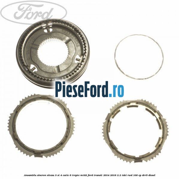 Ansamblu sincron viteza 3 si 4 cutie 6 trepte MT82 Ford Transit 2014-2018 2.2 TDCi RWD 100 cp DRR5 diesel