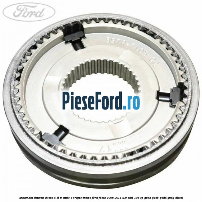 Ansamblu sincron viteza 5 si 6 cutie 6 trepte MMT6 Ford Focus 2008-2011 2.0 TDCi 136 cp G6DA, G6DB, G6DD, G6DG diesel
