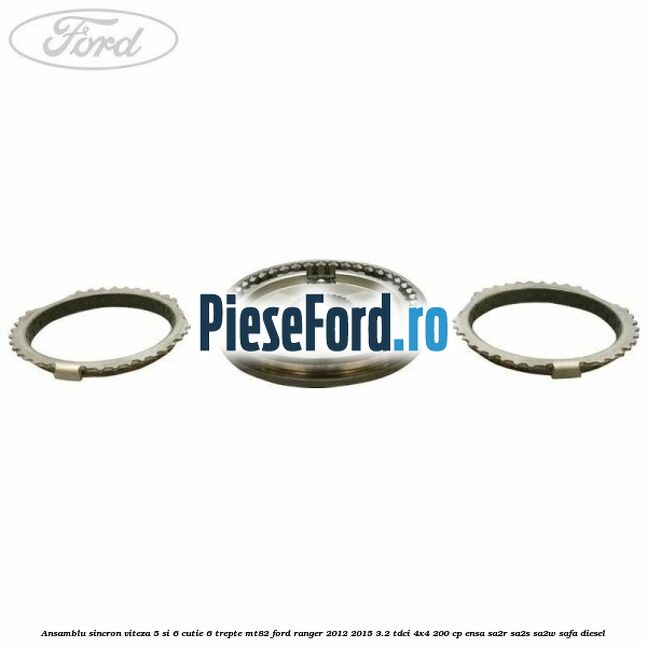 Ansamblu sincron viteza 5 si 6 cutie 6 trepte MT82 Ford Ranger 2012-2015 3.2 TDCi 4x4 200 cp ENSA, SA2R, SA2S, SA2W, SAFA diesel