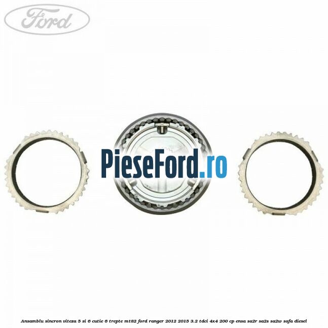 Ansamblu sincron viteza 5 si 6 cutie 6 trepte MT82 Ford Ranger 2012-2015 3.2 TDCi 4x4 200 cp ENSA, SA2R, SA2S, SA2W, SAFA diesel
