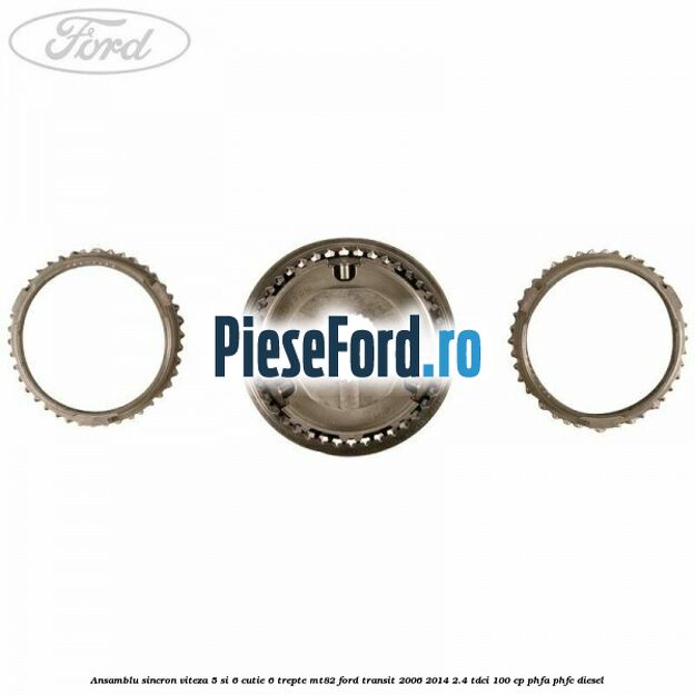 Ansamblu sincron viteza 5 si 6 cutie 6 trepte MT82 Ford Transit 2006-2014 2.4 TDCi 100 cp PHFA, PHFC diesel