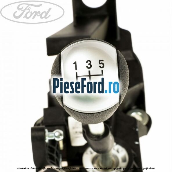 Ansamblu timonerie, tija cutie 5 trepte Ford Focus C-Max 2003-2007 1.6 TDCi 109 cp G8DA, G8DB, G8DD, G8DE, G8DF diesel