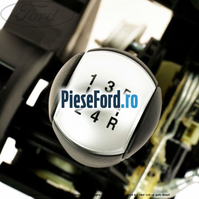 Ansamblu timonerie, tija cutie 5 trepte piele neagra Ford Transit 2006-2014 2.2 TDCi 110 cp QVFA diesel