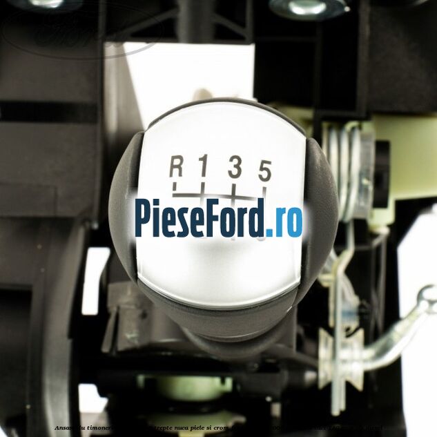 Ansamblu timonerie, tija cutie 6 trepte nuca piele si crom Ford Transit 2006-2014 2.4 TDCi 140 cp H9FB diesel