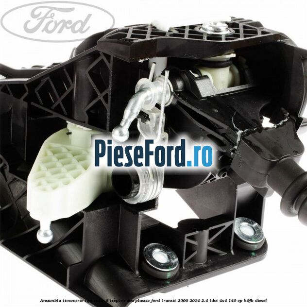 Ansamblu timonerie, tija cutie 6 trepte nuca plastic Ford Transit 2006-2014 2.4 TDCi 4x4 140 cp H9FB diesel