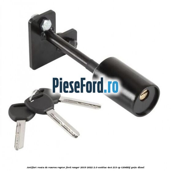 Antifurt roata de rezerva Raptor Ford Ranger 2019-2022 2.0 EcoBlue 4x4 213 cp T20DD0J, YN2X diesel