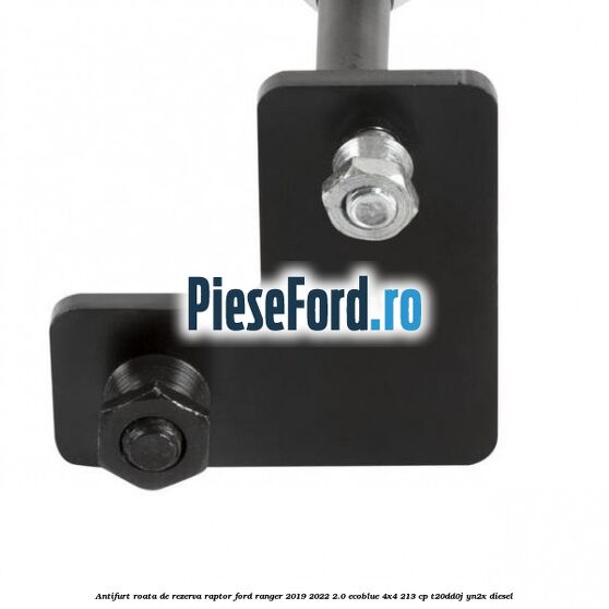 Antifurt roata de rezerva Raptor Ford Ranger 2019-2022 2.0 EcoBlue 4x4 213 cp T20DD0J, YN2X diesel