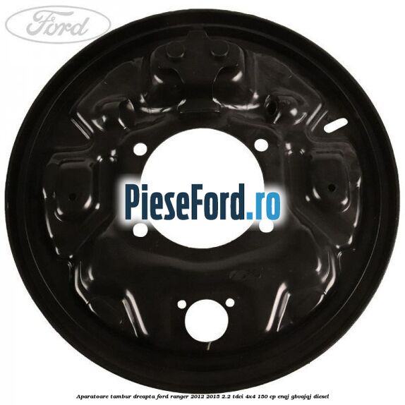 Aparatoare tambur dreapta Ford Ranger 2012-2015 2.2 TDCi 4x4 150 cp ENQJ, GBVAJQJ diesel