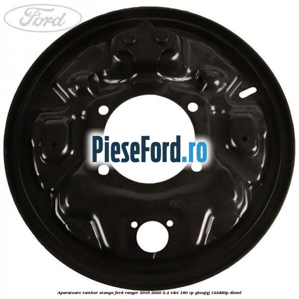 Aparatoare tambur stanga Ford Ranger 2016-2020 2.2 TDCi 160 cp Aparatoare tambur stanga Ford Ranger 2016-2020 2.2 TDCi 160 cp GBVAJQJ, T22DD0P diesel
