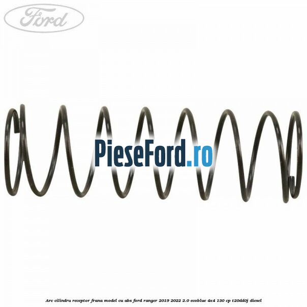 Arc cilindru receptor frana model cu ABS Ford Ranger 2019-2022 2.0 EcoBlue 4x4 130 cp T20DD0J diesel
