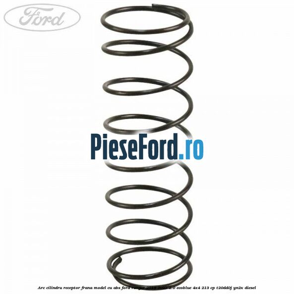 Arc cilindru receptor frana model cu ABS Ford Ranger 2019-2022 2.0 EcoBlue 4x4 213 cp T20DD0J, YN2X diesel