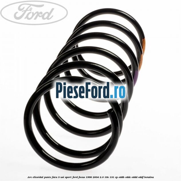 Arc elicoidal punte fata 3 usi sport Ford Focus 1998-2004 2.0 16V 131 cp EDDB, EDDC, EDDD, EDDF benzina