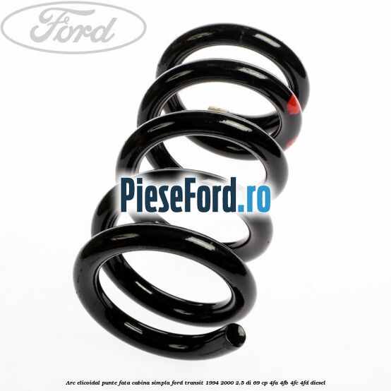 Arc elicoidal punte fata cabina simpla Ford Transit 1994-2000 2.5 DI 69 cp Arc elicoidal punte fata cabina simpla Ford Transit 1994-2000 2.5 DI 69 cp 4FA, 4FB, 4FC, 4FD diesel