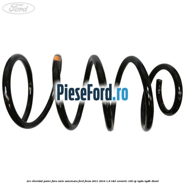 Arc elicoidal punte fata cutie automata Ford Focus 2011-2014 1.6 TDCi ECOnetic 105 cp NGDA, NGDB diesel