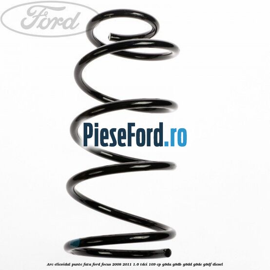 Arc elicoidal punte fata Ford Focus 2008-2011 1.6 TDCi 109 cp Arc elicoidal punte fata Ford Focus 2008-2011 1.6 TDCi 109 cp G8DA, G8DB, G8DD, G8DE, G8DF diesel
