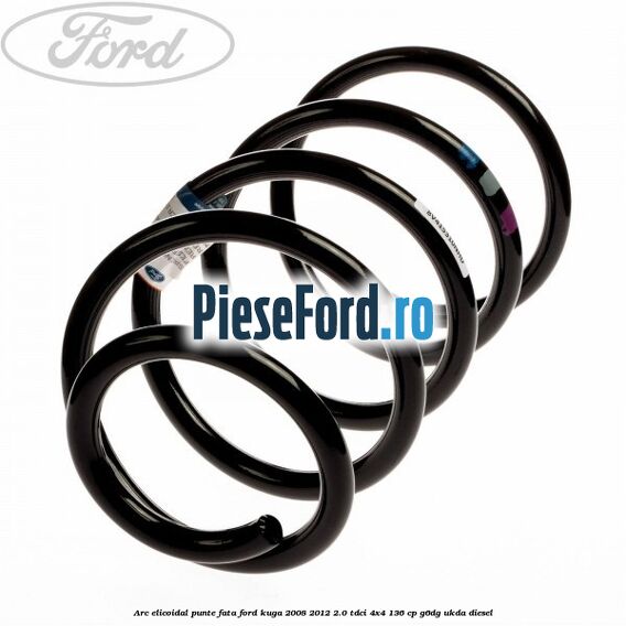 Arc elicoidal punte fata Ford Kuga 2008-2012 2.0 TDCi 4x4 136 cp G6DG, UKDA diesel