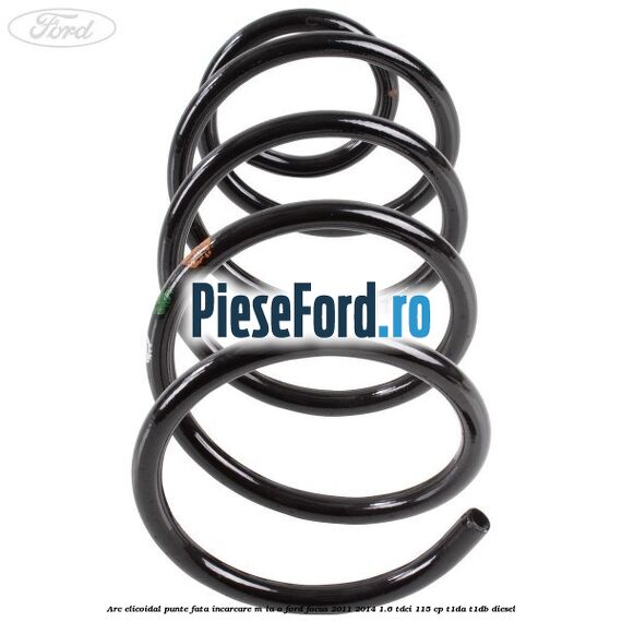 Arc elicoidal punte fata incarcare M la O Ford Focus 2011-2014 1.6 TDCi 115 cp T1DA, T1DB diesel