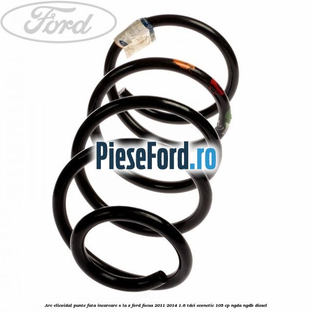 Arc elicoidal punte fata incarcare S la Z Ford Focus 2011-2014 1.6 TDCi ECOnetic 105 cp NGDA, NGDB diesel