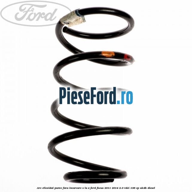 Arc elicoidal punte fata incarcare S la Z Ford Focus 2011-2014 2.0 TDCi 136 cp UKDB diesel