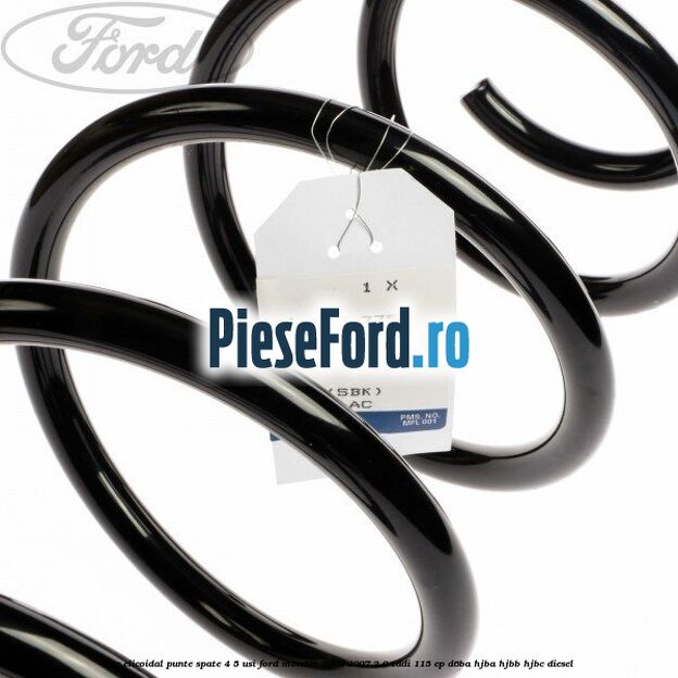 Arc elicoidal punte spate 4/5 usi Ford Mondeo 2000-2007 2.0 TDDI 115 cp D6BA, HJBA, HJBB, HJBC diesel