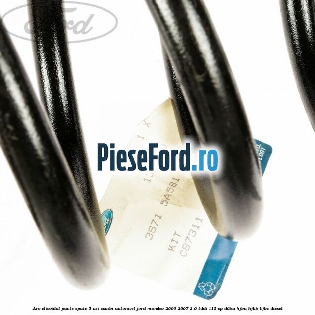 Arc elicoidal punte spate 5 usi combi autonivel Ford Mondeo 2000-2007 2.0 TDDI 115 cp D6BA, HJBA, HJBB, HJBC diesel