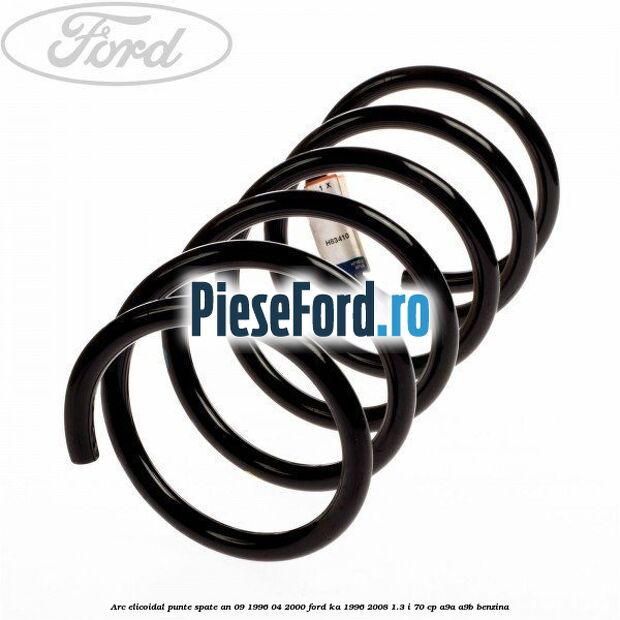 Arc elicoidal punte spate an 09/1996-04/2000 Ford Ka 1996-2008 1.3 i 70 cp A9A, A9B benzina