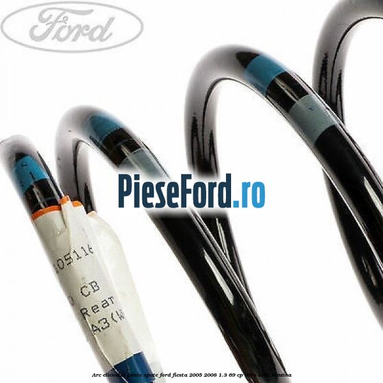 Arc elicoidal punte spate Ford Fiesta 2005-2008 1.3 69 cp A9JA, A9JB benzina