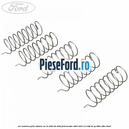 Arc emblema grila radiator an 10/2000-06/2003 Ford Mondeo 2000-2007 2.0 TDDI 90 cp D5BA, SDBA diesel