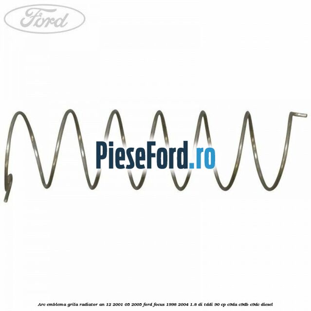 Arc emblema grila radiator an 12/2001-05/2005 Ford Focus 1998-2004 1.8 DI/TDDi 90 cp C9DA, C9DB, C9DC diesel