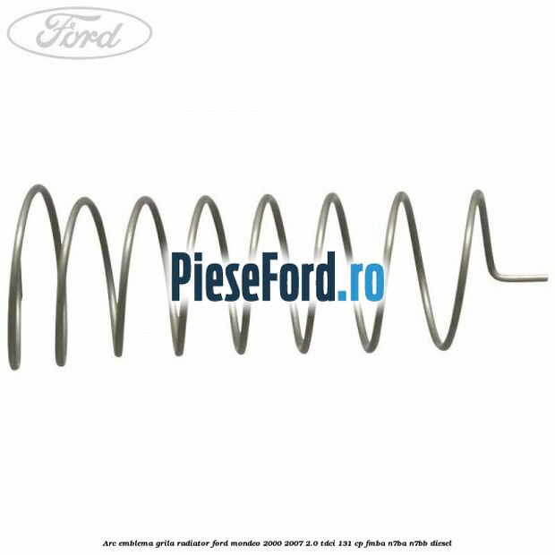 Arc emblema grila radiator Ford Mondeo 2000-2007 2.0 TDCi 131 cp FMBA, N7BA, N7BB diesel