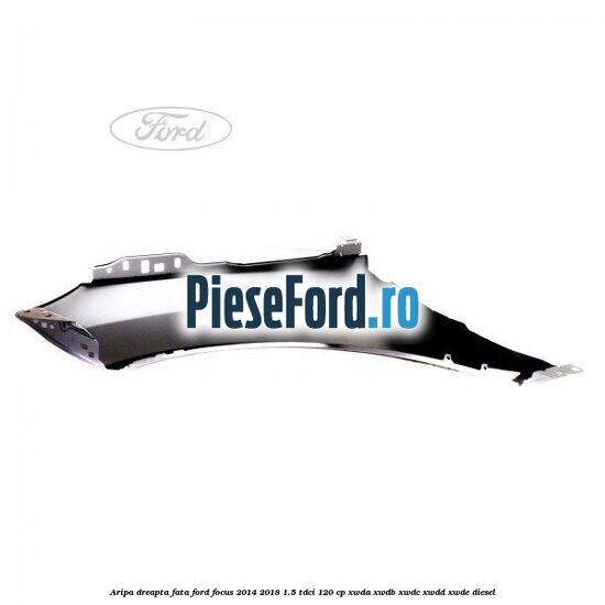 Aripa dreapta fata Ford Focus 2014-2018 1.5 TDCi 120 cp XWDA, XWDB, XWDC, XWDD, XWDE diesel