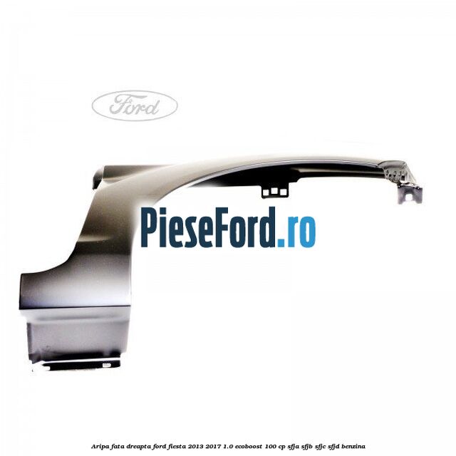 Aripa fata dreapta Ford Fiesta 2013-2017 1.0 EcoBoost 100 cp SFJA, SFJB, SFJC, SFJD benzina