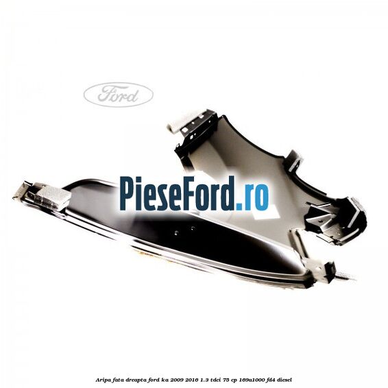 Aripa fata dreapta Ford Ka 2009-2016 1.3 TDCi 75 cp 169A1000, FD4 diesel
