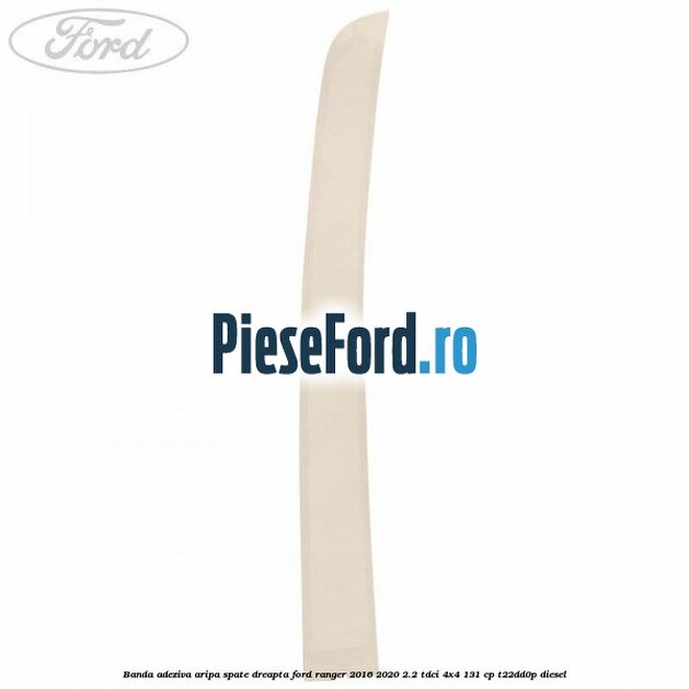 Banda adeziva aripa spate dreapta Ford Ranger 2016-2020 2.2 TDCi 4x4 131 cp Banda adeziva aripa spate dreapta Ford Ranger 2016-2020 2.2 TDCi 4x4 131 cp T22DD0P diesel
